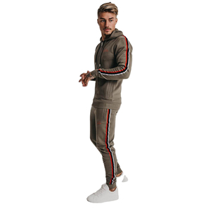 Mens High Quality Navy Blue Cotton Sports Tracksuit Plus Size Wholesale For Winter Season - Product Image 3