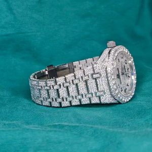 High Selling Quartz <b>Watches</b> Pass Tester VVS Moissanite <b>Watch</b> Band <b>Diamond</b> Tester Vvs1 Iced Out Wholesale USA UK Stock Bulk Buy - Product Image 1