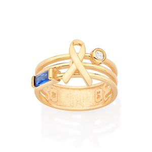 Anillo de Lazo Chapado en Oro Real de 18K para Mujer con Circonita Cúbica, Joyería Clásica de Compromiso - Product Image 4