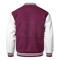 Jaket Varsity Musim Dingin Pria Buatan Pakistan Berkualitas Tinggi Kerah Tegak Logo Depan Ukuran Kustom Harga Terjangkau Terlaris