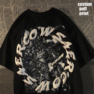 Camisetas de hombre de diseño personalizado, de lujo, tejidas en algodón, de corte regular, con estampado de paisley, material antiarrugas y transpirable. - Product Image 1