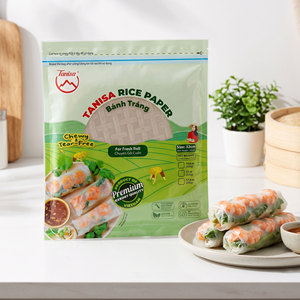 กระดาษข้าวขาวสำหรับทำปอเปี๊ยะสด บริการ OEM และฉลากสินค้าส่วนตัวสำหรับการขายส่ง มีตัวอย่างฟรีให้ทดลอง - Product Image 1