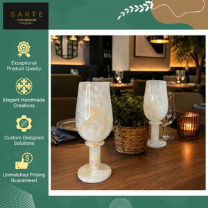 Offre Spéciale sur des Articles de Table de Luxe Uniques, Écologiques, Artisanaux et Faits à la Main : Gobelet Vintage en Onyx, Tasse en Pierre Naturelle pour Vin/Whisky - Product Image 5