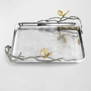 Bandeja de Servir de Metal Dorado con Forma de Manzana de Lujo, Bandeja Decorativa con Diseño de Frutas para Decoración del Hogar, Centro de Mesa - Product Image 2