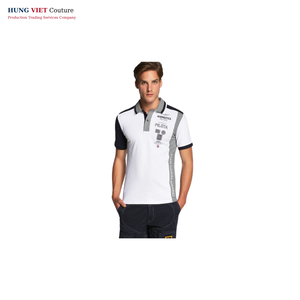 Logo personnalisé pour hommes pour polos Tissu tricoté en polyester vierge de sublimation Grande taille Golf uni pour T-shirts polo - Product Image 3