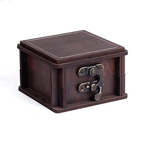 Caja de joyería de madera para mujeres y hombres, para anillos |   Caja Organizadora de Joyas con Tallados a Mano, Artículos de Regalo - Product Image 1