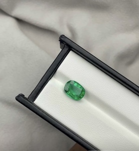 มรกตธรรมชาติ, มรกตทรงเหลี่ยม, พลอยสีเขียวเข้มจากประเทศแซมเบีย - Product Image 4