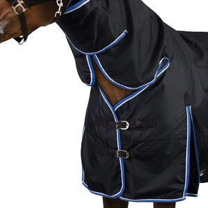 Couvertures pour chevaux personnalisées, confortables, imperméables, de haute qualité, en gros, avec doublure en nylon léger, pour l'équitation - Product Image 6