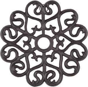 Trivets décoratifs de table en aluminium, forme personnalisée, couleur blanche, trivets en métal résistants à la chaleur, lot de 3 - Product Image 6