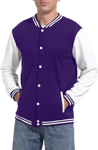 Chaqueta Deportiva Varsity Talla XL, Tejido de Satén, Forro de Lana y Nailon, Relleno de Algodón, Estilo Urbano, Logotipo Frontal Estampado, Detalles Técnicos - Product Image 5