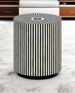 Mesa de Acento de Lujo, Duradera, con Incrustaciones de Hueso y Madera, Personalizable, para Sala de Estar, Dormitorio, Oficina en Casa y Uso en Hoteles - Product Image 1