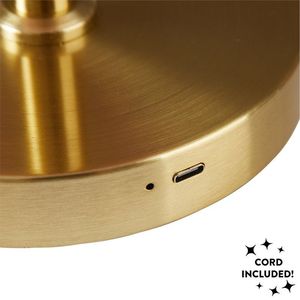 Lampada da Scrivania Contemporanea Regolabile con Paralume in Lino 31,5 cm (H) Base E26/E27 Alimentazione USB e CA - Product Image 4
