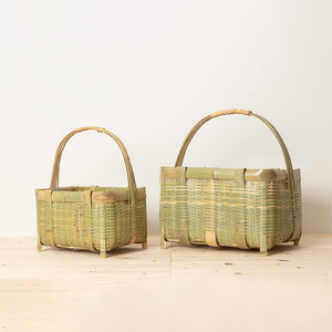 Best price decorative <b>baskets</b> for gifts <b>weaving</b> bamboo flower wine storage <b>basket</b> container - Product Image 2