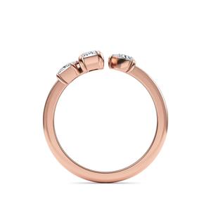 Bague Solitaire en Or Rose 10K avec Diamant Synthétique Taille Géométrique 0,61 carats, Bijou Tendance à Porter au Doigt, Composant de Mode - Product Image 6