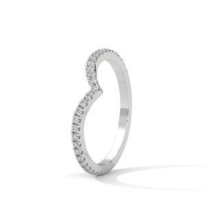 Elegante Anillo de Eternidad con Diamantes Cultivados en Laboratorio, Corte Baguette, Esmeralda, Plata con Acabado en Oro Blanco, para Joyería Nupcial - Product Image 2