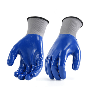 Gants en nitrile premium 10 mil, protection anti-chimique, évacuation de l'humidité, sans silicone, adhérence améliorée, manchette tricotée, sans poudre - Product Image 5