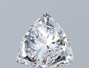Diamant de laboratoire de 1,06 carat, taille triangle, pureté VS1, certifié IGI, CVD, pierre lâche pour bague de fiançailles unique en forme de trilogramme - Product Image 3