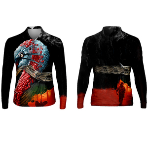 เสื้อโปโลตกปลาแขนยาวระบายอากาศได้ดี UPF50 พรีเมียม สวมใส่สบาย พร้อมโลโก้แบบซับลิเมชั่นตามสั่ง - Product Image 2