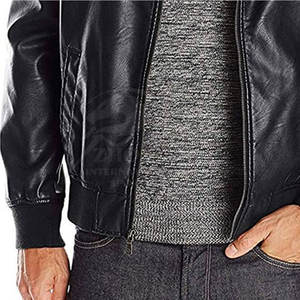 Chaqueta de cuero de alta calidad con logotipo personalizado, chaqueta de cuero de moda, chaqueta de cuero para hombre - Product Image 5
