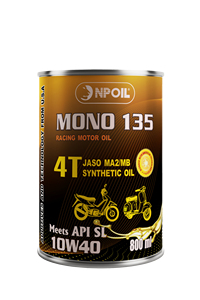 Huile moteur synthétique 4T NPOIL Mono 135 10W-40 en bidon métallique – Contrôle avancé de la friction et durabilité du moteur - Product Image 2