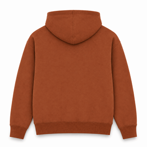 Custom for <b>Orange</b> <b>Men's</b> Heavyweight Pullover Hoodie Pocket Breathable Stringless Drop Shoulder Cotton Fleece Streetwear OEM ODM - Product Image 2