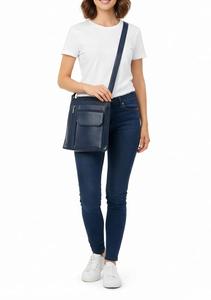Women PU Leather Crossbody Messenger Bag with Front Pocket Casual Shoulder <b>Handbag</b> - Product Image 6