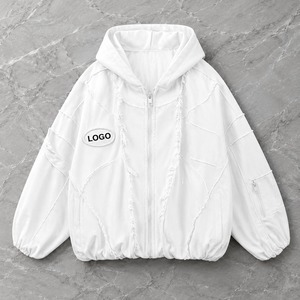 Sudadera con Capucha Personalizada de Invierno, Estilo Oversize, con Parches Lavados, Impresión Digital, Cierre de Cremallera, 100% Algodón, Diseño Moderno, Logotipo Personalizado, Unisex - Product Image 5