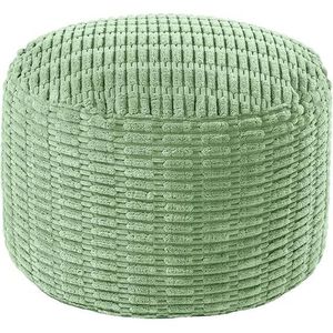 Copertura Rotonda per Pouf Ottomano in Pelliccia Sintetica, Senza Imbottitura, Poggiapiedi e Sedia a Sacco con Contenitore, Senza Imbottitura Interna, Poggiapiedi per Soggiorno - Product Image 1