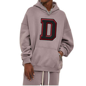 Sudadera con capucha oversize de algodón con cremallera, efecto desgastado, bordado y parches, lavado ácido y efecto descolorido por el sol, estilo streetwear premium - Product Image 4