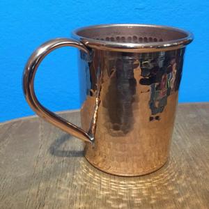 Mug en cuivre poli pour l'eau, usage domestique, sans BPA, qualité supérieure, pour bière, jus, whisky, design martelé - Product Image 6