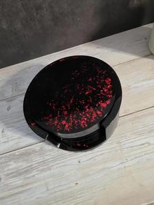 Custom Eco-Friendly Resin Round <b>Tea</b> <b>Coasters</b> with Classic Designs Dried Flowers Glitter or Gold Foil - Product Image 3