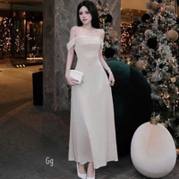 Robe longue élégante pour femme, taille naturelle, design simple, en soie, confortable, décontractée et formelle pour diverses occasions