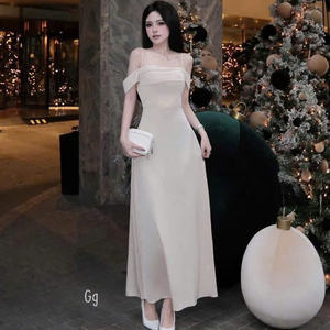 Elegante Vestido Maxi para Mujer, Diseño Sencillo, de Seda, Cómodo, Casual y Formal para Diversos Eventos - Product Image 5