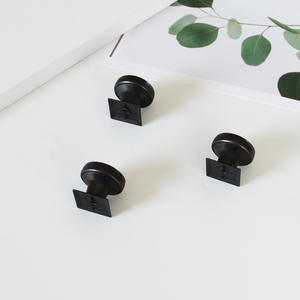 Poignée de meuble ronde en alliage de zinc, bouton de porte noir de luxe, petits tirants de quincaillerie pour armoires de cuisine, salle de bain, chambre et tiroirs - Product Image 3