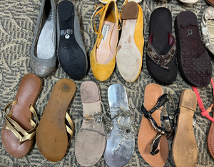 Sandalias Planas de <span class=keywords><strong>Segunda</strong></span> <span class=keywords><strong>Mano</strong></span> de Marca Internacional para Mujer, Sandalias de Diseñador para Playa, Sepatu Kitten Heel - Product Image 3