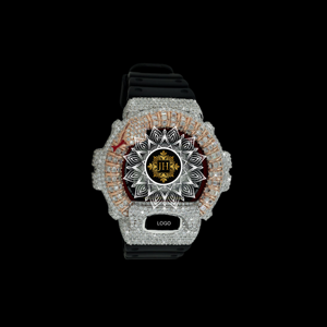 นาฬิกาข้อมือเพชรโมอิสซาไนต์ทรง Iced Throns Bezel VVS สำหรับผู้ชายหรือผู้หญิง สไตล์ฮิปฮอป นาฬิกาข้อมือผู้ชายสุดหรู ราคาถูกที่สุด - Product Image 1