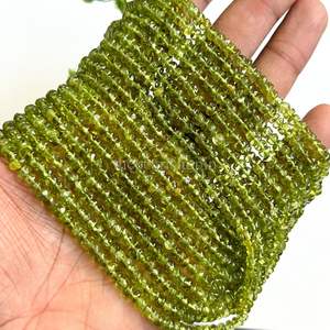 Peridoto Natural, Cuentas de Piedras Preciosas en Forma de Pepita Sin Cortar, 4-5 mm, Peridoto Verde Crudo, Cuentas Sueltas en Hilo de 12.5 Pulgadas para la Fabricación de Joyas - Product Image 4