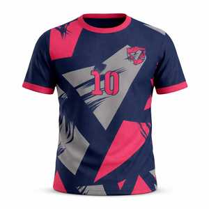 เสื้อเจอร์ซีย์เกมมิ่งคุณภาพดีแบบกำหนดเอง โพลีเอสเตอร์ เสื้อทีมอีสปอร์ต แขนสั้น แห้งเร็ว น้ำหนักเบา ระบายอากาศได้ดี ชุดกีฬาฤดูร้อน - Product Image 1