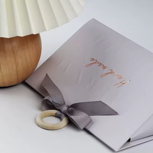 Milan Style High-End Portable Luxury Gift <b>Box</b> with Wooden <b>Ring</b> Handle Paperboard 3 Colors Ready Stock for Jewelry Wedding Favor - Product Image 3