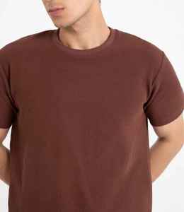 Camiseta de Manga Corta para Hombre, Estilo Holgado, Hombros Caídos, Poliéster/Algodón, Secado Rápido, Transpirable, Corte Regular - Product Image 1