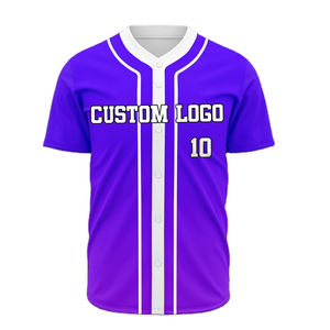 Maillot de baseball personnalisé à sublimation avec boutons, design sur mesure, vente en gros à prix réduit pour les tenues d'équipe - Product Image 5