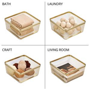 Cesta de Almacenamiento Metálica Industrial Premium con Asas para Baño - Product Image 4