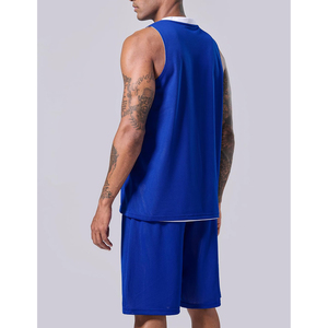 Ensemble de maillot de basket-ball unisexe ODM, débardeur sans manches avec short en mesh, respirant, séchage rapide, pour toutes les saisons, vêtements de sport pour adultes - Product Image 2