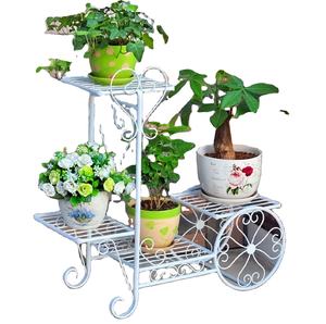 Support de plantes rectangulaire en métal à 3 niveaux, support de plantes d'intérieur, support de plantes moderne, support de pot de fleurs en métal, support de plantes d'extérieur - Product Image 2