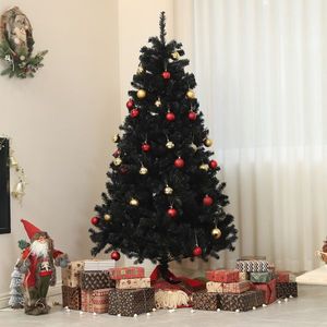 Albero di Natale Artificiale Non Illuminato Alto 1,8 m con 1000 Punte di Rami, Base in Acciaio ad Apertura Automatica per Decorazioni Natalizie Casa e Ufficio - Product Image 3