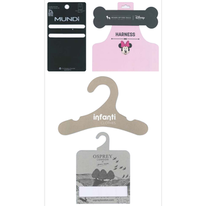Custom Cardboard Hangers Eco Friendly <b>Printed</b> <b>Paper</b> Garment Hangers Bulk Wholesale Export Quality Manufacturer Supplier - Product Image 3
