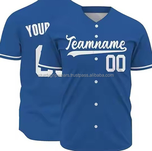 Maillot de baseball OEM de haute qualité Logo personnalisé Nouveau design Maillots de softball respirant Ensemble de vente en gros pour hommes - Product Image 2