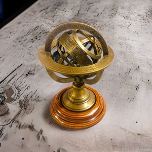 Handmade Brass Magnetic Floating World Globe Rotating <b>Illuminated</b> Desktop Decor Educational Graduation Gift - Product Image 5