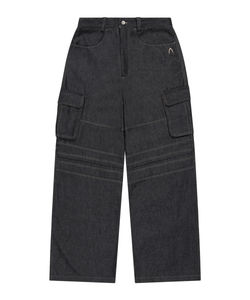 กางเกงยีนส์คาร์โก้ทรงหลวมสุดเทรนดี้สำหรับผู้ชายและผู้หญิง - มีสไตล์และสวมใส่สบาย - Product Image 1