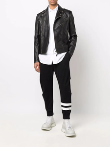 Blouson Bomber en Cuir de Haute Qualité pour Hommes et Femmes, Style Streetwear Printemps, avec Fermeture Éclair et Logo Frontal – Vente en Gros - Product Image 4